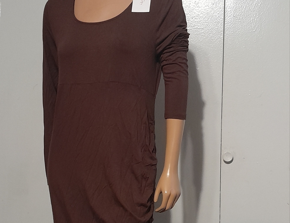 Ingrid & Isabel Deep Brown Long Sleeve Dress